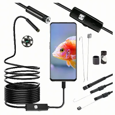 Kamera Endoskopowa Endoskop Inspekcyjna Giętka Led Usb 2m 5,5mm Wodoodporna