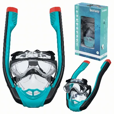 Bestway 24060 Maska do Nurkowania Pełnotwarzowa Maska ​​Do Snorkelingu S/M 