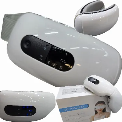 KOMPRESYJNY MASAŻER DO OCZU ELEKTRYCZNY PODGRZEWANY BLUETOOTH TWARZY ZATOKI