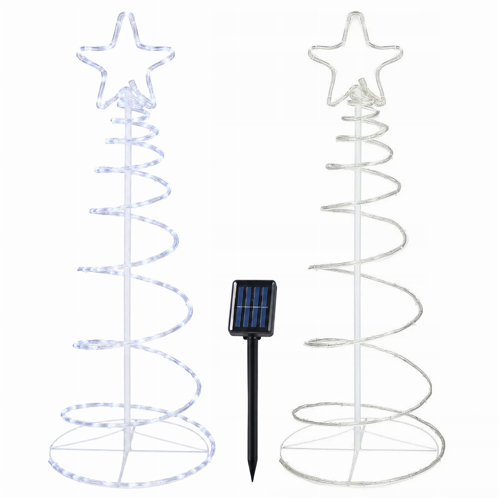 Choinka Spiralna 120 Led Drzewko Świetlne Świąteczna do Domu Biura Sklepu 