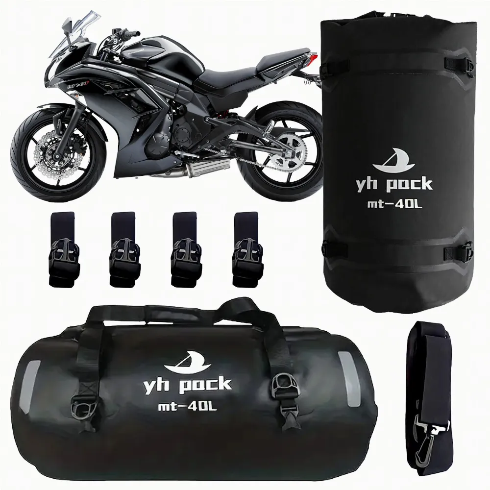 Wodoodporna Torba Motocyklowa na Motor Rower Ramię Sakwa Bagażowa 40L