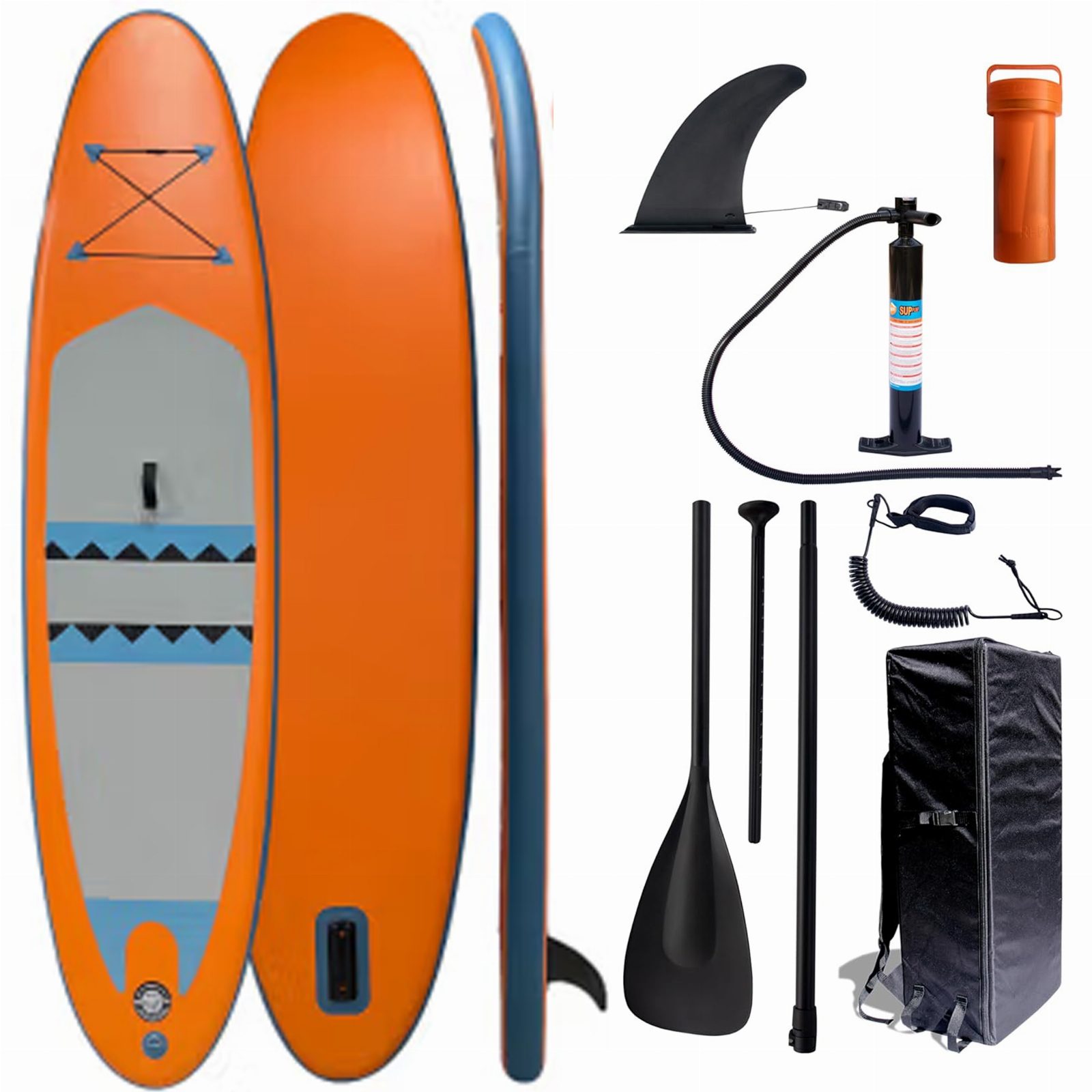 DESKA SUP 320 CM DMUCHANA DO PŁYWANIA WYTRZYMAŁA POMPOWANA ZESTAW + WIOSŁO