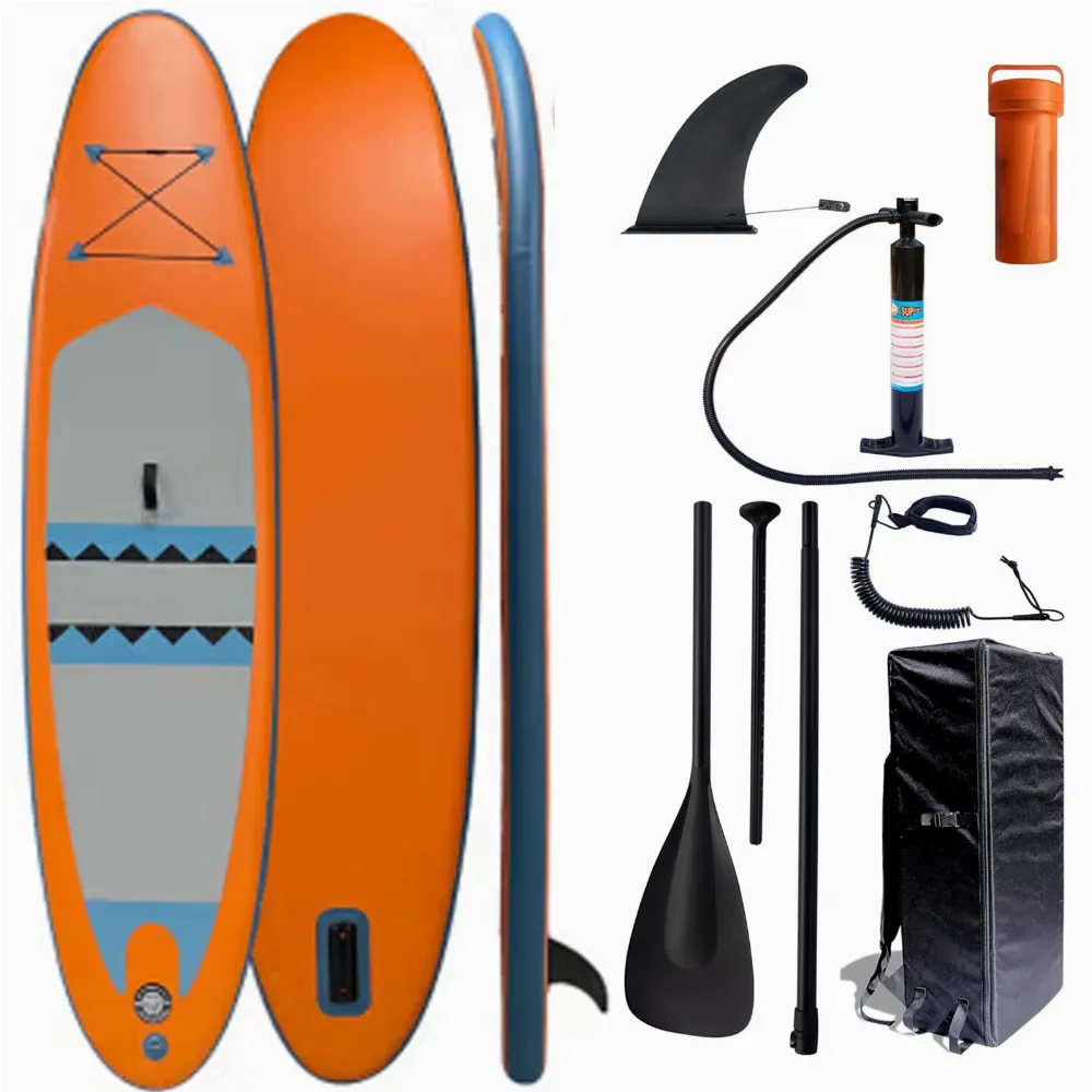 DESKA SUP 320 CM DMUCHANA DO PŁYWANIA WYTRZYMAŁA POMPOWANA ZESTAW + WIOSŁO