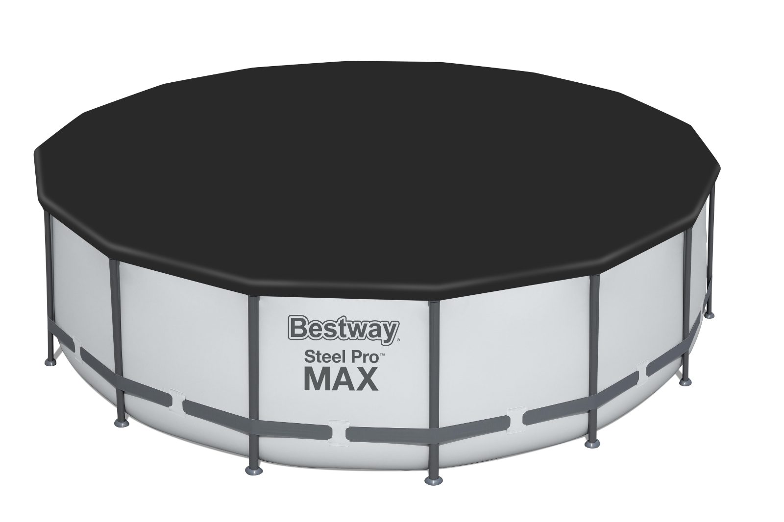 Bestway 58249 Plandeka Pokrywa Ochronna na Basen PVC Ø 488 cm Czarna 