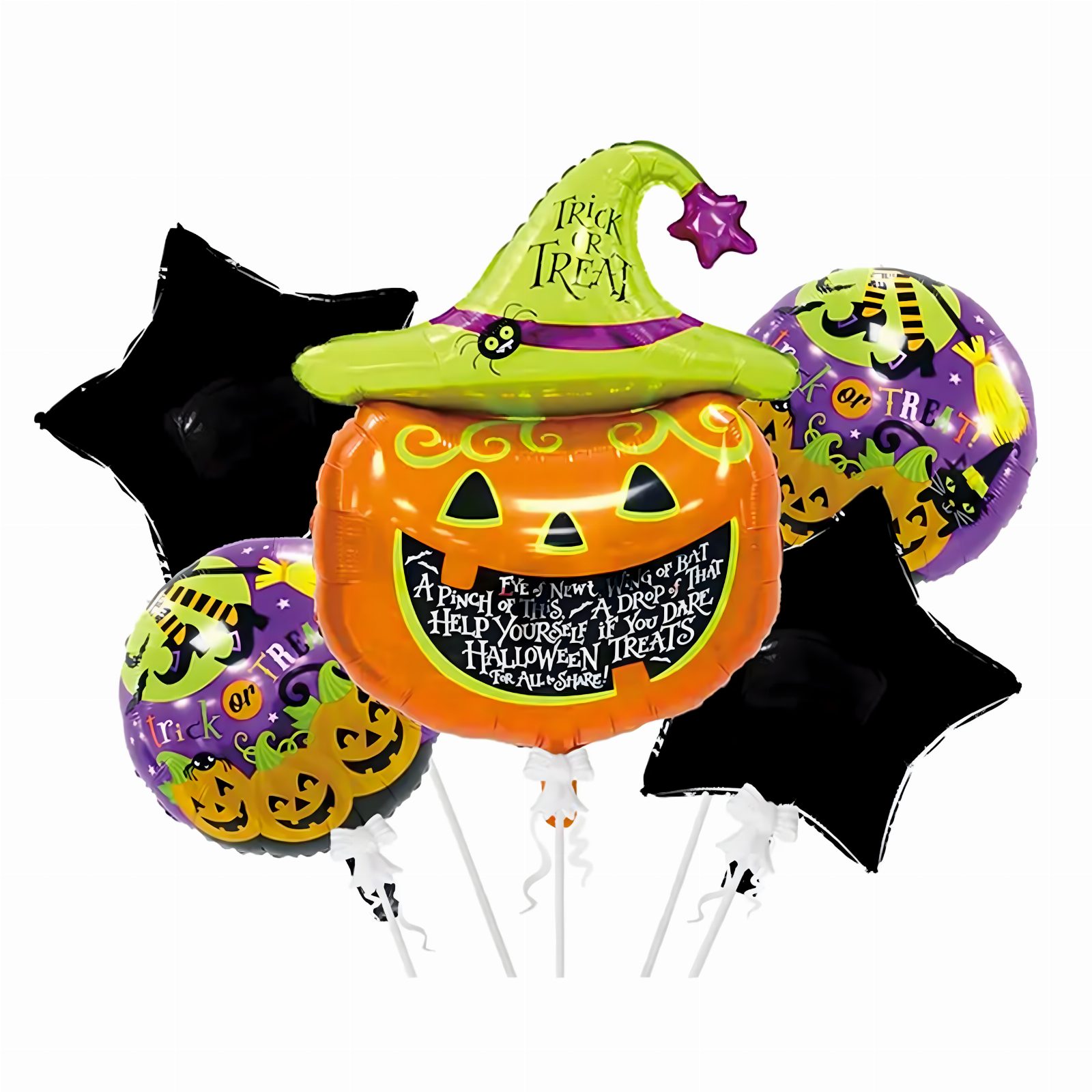 Zestaw Balonów Halloween na Urodziny Urodzinowe Przyjęcia Dynia 5 szt