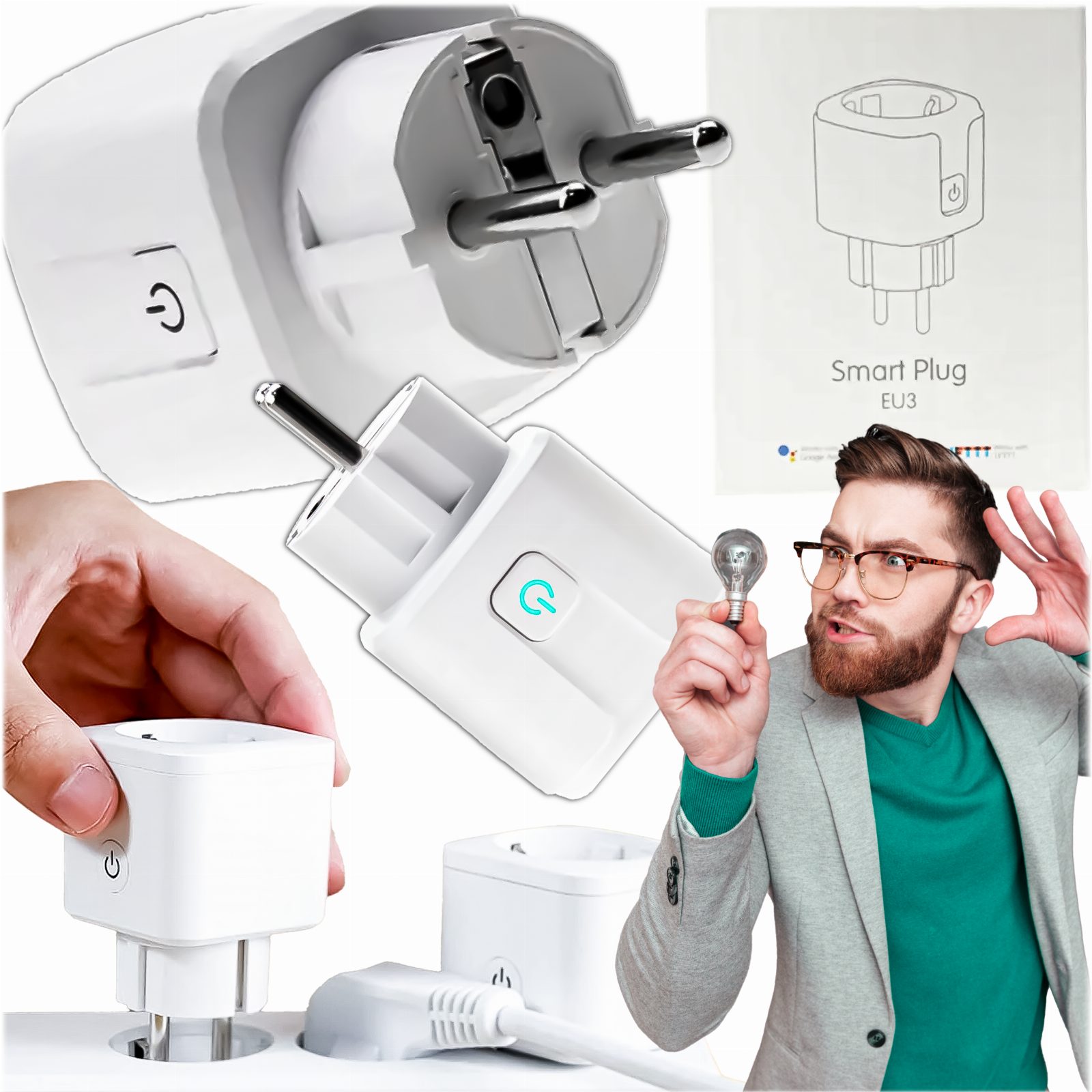 PROGRAMATOR CZASOWY INTELIGENTNE GNIAZDKO WiFi SMART LICZNIK WATOMIERZ 