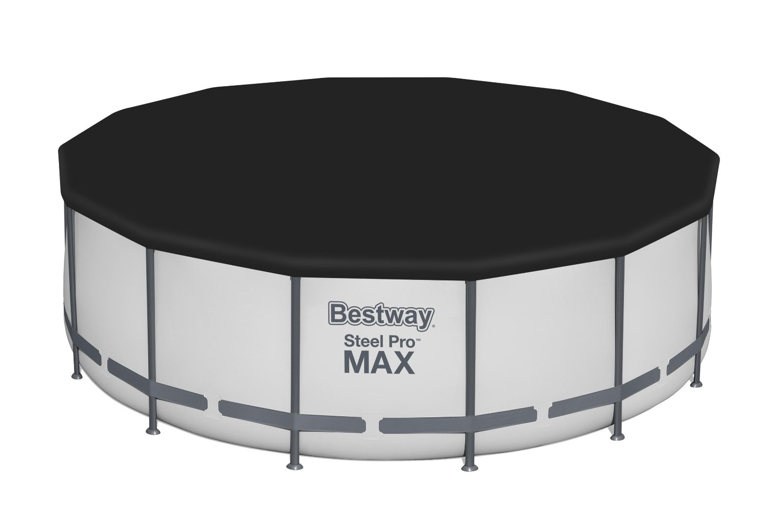 Bestway 58292 Plandeka Pokrywa Ochronna na Basen PVC Ø 396cm Czarna Okrągła