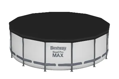 Bestway 58292 Plandeka Pokrywa Ochronna na Basen PVC Ø 396cm Czarna Okrągła
