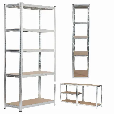Regał Magazynowy Metalowy 180x90x40 Garażowy Garaż Piwnica Magazyn 875 kg SOLIDNY