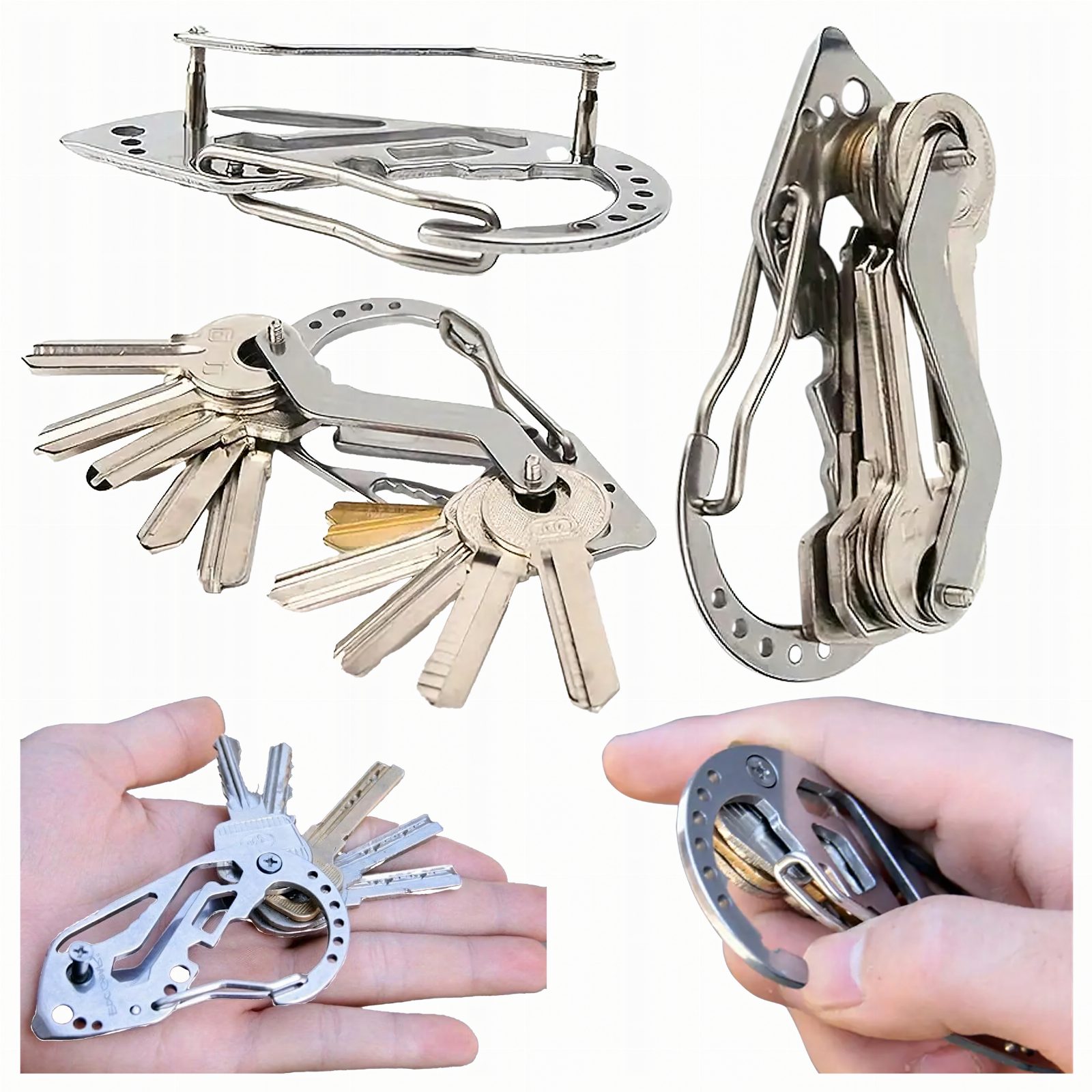 Brelok Breloczek Karabińczyk do Kluczy Wielofunkcyjny Survival Multi-Tool