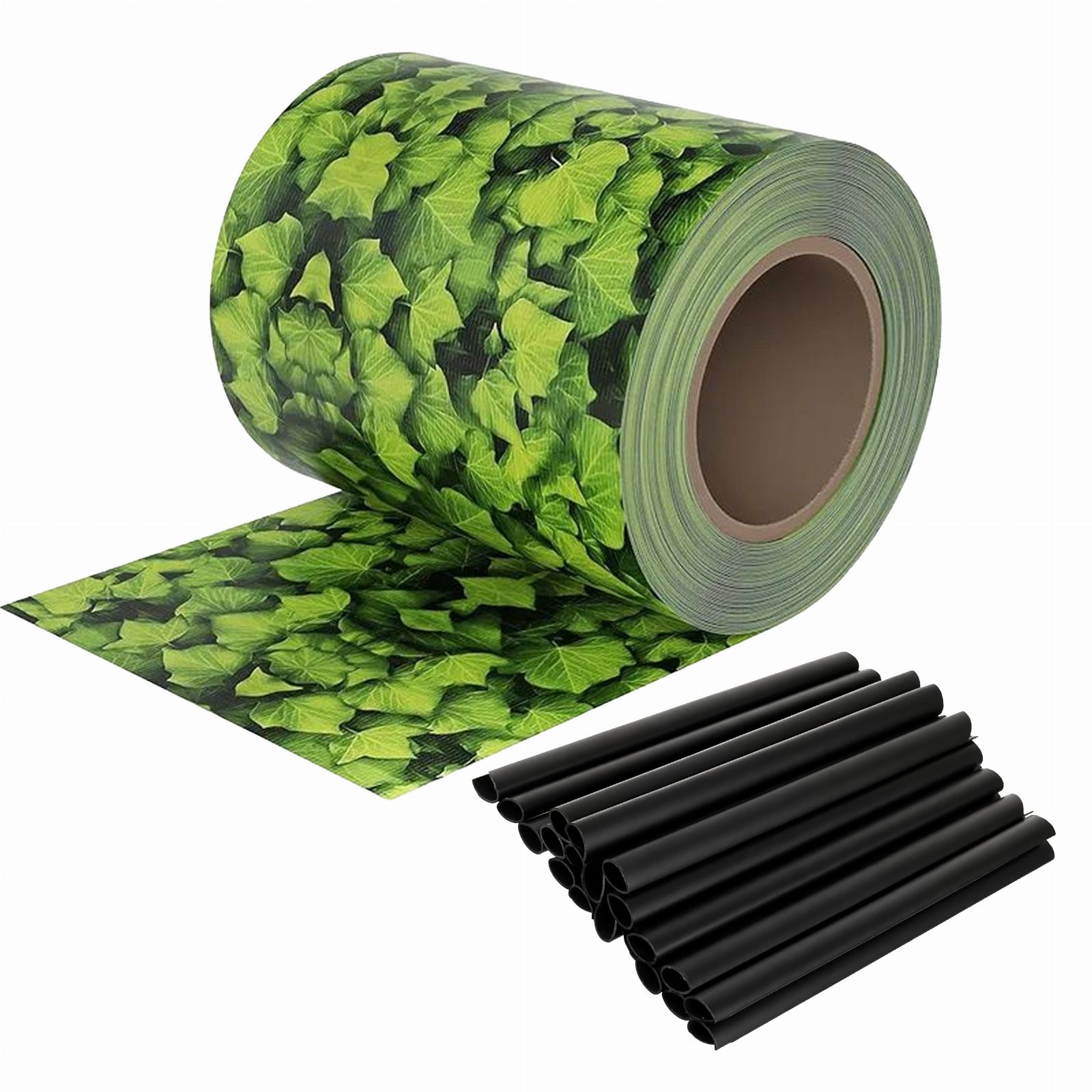Taśma Ogrodzeniowa 19cm x 35m Osłona Panelowa na Ogrodzenie Płot UV Liście